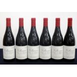 6 bts Volnay 1er Cru Les Taillepieds 2004 oc Dom de Montille hf, 1 vsl torn label