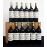 12 bts Ch. Caronne St Gemme 2000 oc Haut-Médoc, Cru Grand Bourgeois Exceptionnel 5 hf/i.n, 7 i.n,