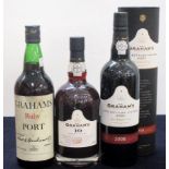 1 bt Grahams Ruby Port NV sl dstl 1 bt Grahams 10 YO Tawny Port NV bottled 2013 1 bt Grahams 2008