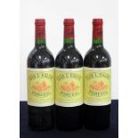 3 bts Clos L'Eglise 1996 Pomerol 2 hf/i.n, 1 i.n