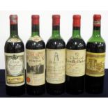 1 bt Ch. Rauzan-Gassies 1959 Margaux Grand Cru Classé lms/ms, sl worn foil 1 bt Clos René 1959