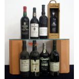 1 bt Tuke Holdsworth 1955 Vintage Port Army & Navy Stored bottling ts, bs 1 bt Sandeman 1960 Vintage