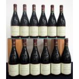 12 bts Châteauneuf-du-Pape, Les Cailloux Cuvée Centenaire 2000 oc 3 i.n, 7 vts, 2 ts