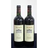 2 bts Ch. Nenin 2005 Pomerol i.n