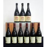 6 bts Tablas Creek Vineyard Esprit de Beaucastel 2002 oc i.n 3 bts Pax Cuvée Christine Syrah 2005