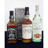 1 70-cl bt Jack Daniel's Whiskey 40% original Mesh Tin 1 70-cl bt Southern Comfort (1991's bottling)