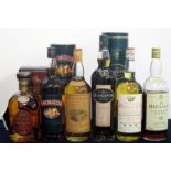 1 litre bt Cardhu 12 YO Single Malt Whisky oc 1 litre bt Drumguish Single Highland Malt Scotch