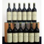 12 bts Ch. Meyney 1996 St-Estèphe, Cru Bourgeois Superieur hf, 1 vsl stl