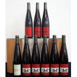 6 bts Rieffel Pinot Noir Nature 2010 oc 3 bts Rieffel Kreuzel Pinot Noir 2010 Above nine bottles