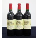 3 bts Ch. Magdelaine 1995 St-Émilion, 1er Grand Cru Classé 2 hf, 1 hf/i.n