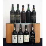 2 bts Croft 1963 Vintage Port vts, bs, 1 damaged wax, cork dropped but still in neck 1 bt Quinta