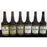 6 x 1 litre bts Domecq La Ina Very Pale Dry Fino Sherry bs/sl cdl