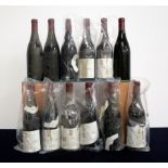 10 bts Nuits-St-Georges 1995 Dom Jean Chauvenet 7 hf/i.n, 3 i.n, bs, 1 loose vintage slip 2 bts