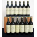 12 bts Ch. Meyney 1990 owc St-Estèphe, Cru Bourgeois 4 hf, 4 hf/i.n, 4 i.n, sl dstl, sl cdl