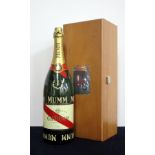 1 Jeroboam Mumm Cordon Rouge Champagne Official Formula 1 Championship bottle Emblazoned with The