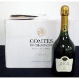 6 bts Taittinger Comtes de Champagne Grand Crus Blanc de Blancs 2007 oc OT