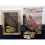 2 75-cl bts The Famous Grouse Finest Scotch Whisky Royal Doulton Decanters (Bird Design) i.n oc's