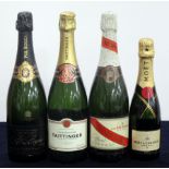 1 bt Pol Roger Extra Cuvée de Réserve Vintage Champagne 2000 vsl cdl 1 bt Taittinger Brut Réserve
