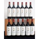 12 bts Ch. d'Armailhac 2003 owc Pauillac 5me Cru Classé hf, vsl dstl, 1 cdl, labels sl mis-stuck,