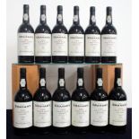 12 bts Grahams 1991 Vintage Port owc - damaged