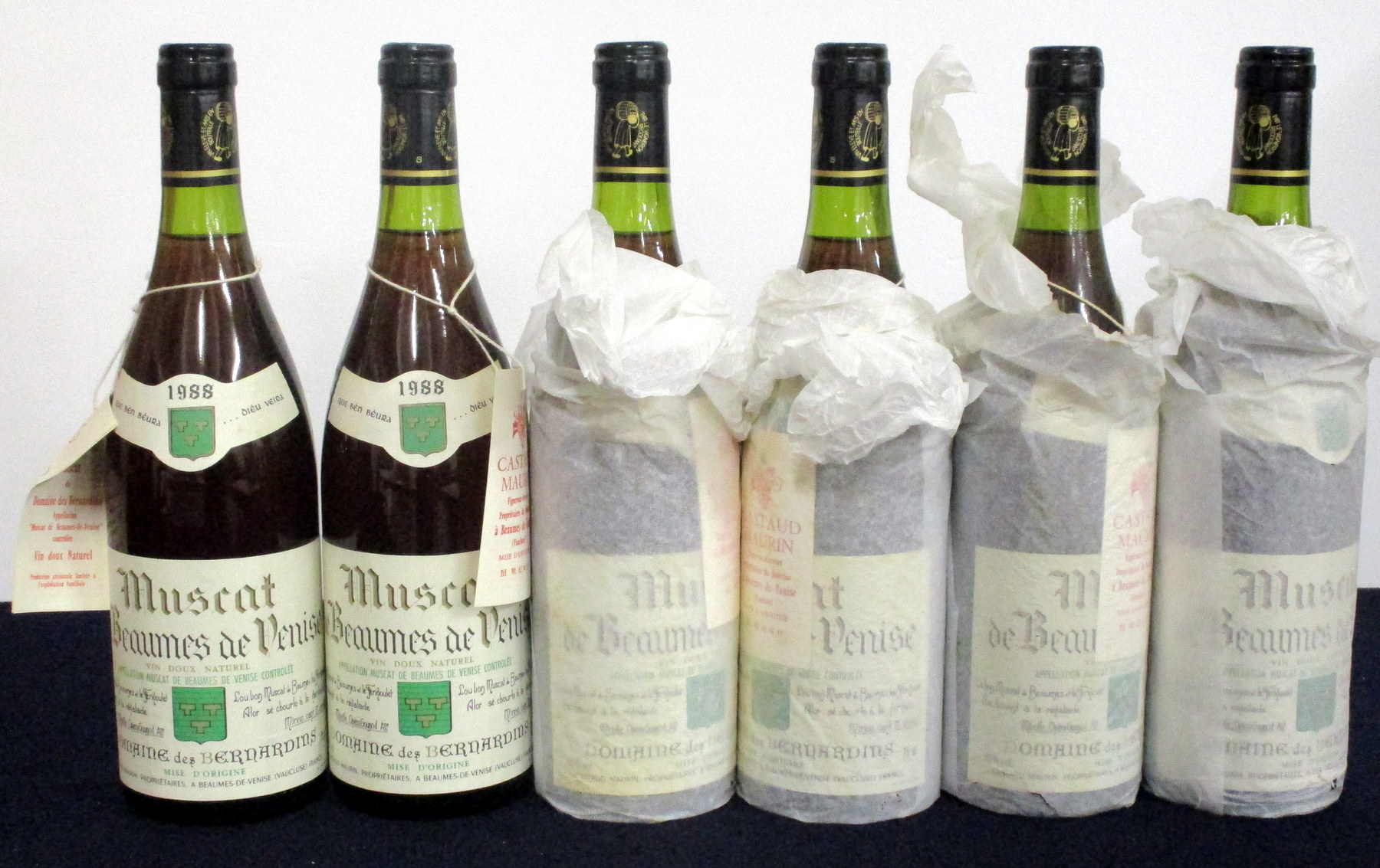 6 bts Muscat de Beaumes de Venise 1988 Dom des Bernardins vts OT