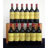 12 bts Ch. Léoville Poyferré 1996 owc St Julien 2me Cru Classé 7 hf, 4 hf/i.n, 1 i.n, sl stl