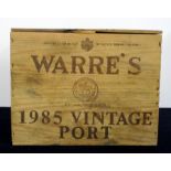 12 bts Warres 1985 Vintage Port owc