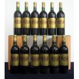 12 bts Ch. Batailley 1988 owc Pauillac, 5me Cru Classé 1 i.n, 3 vts, 7 ts, 1 us, sl loose labels