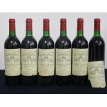 6 bts Ch. La Lagune 1986 Ludon (Haut-Médoc) 3me Cru Classé, 1 i.n, 1 vts, 4ts, vsl cdl, 1 loose