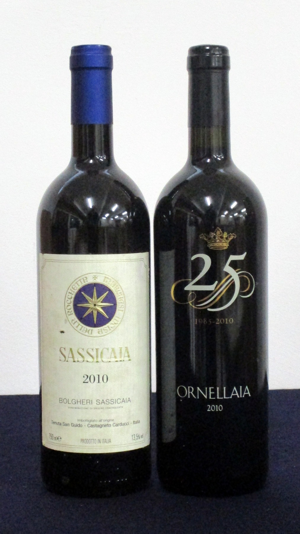 1 bt Sassicaia 2010 Tenuta San Guido vsl stl 1 bt Ornellaia Bolgheri Superiore 2010 25th Anniversary - Image 2 of 2