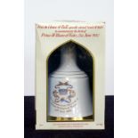 1 50-cl Bells Wade Decanter to commemorate the Birth of Prince William of Wales 21st June 1982 oc