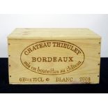 6 bts Ch. Thieuley Bordeaux Blanc 2008 owc