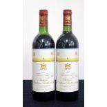 2 bts Ch. Mouton-Rothschild 1983 owc Pauillac, 1er Cru Classé Steinberg Label, i.n, us/ts, 1 showing