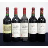 1 bt Ch. Lafite-Rothschild 1987 Pauillac, 1er Cru Classé 2 bts Ch. Grand Puy Lacoste 1995 Pauillac