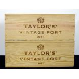 12 bts Taylors 2011 Vintage Port owc (2 x 6)