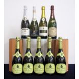 5 bts La Figanieroise Blanc de Blancs Cuvée Spéciale Vin Mousseux Qualite NV 1 bt Martini Asti NV