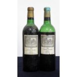 2 bts Ch. Palmer 1961 Cantenac (Margaux) 3me Cru Classé EB BB&R, us, bls, sl bs, foils sl oxidised