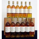 12 bts Ch. Rieussac 2003 owc Fargues (Sauternes) 1er Cru Classé i.n