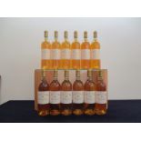 12 bts Ch. Rieussec 1999 owc Fargues (Sauternes) 1er Cru Classé 1 hf, 10 hf/i.n, 1 i.n