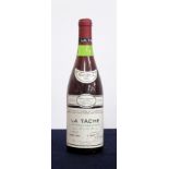 1 bt La Tâche DRC Monopole 1982 bottle N° 013727, us, vsl bs, vsl stl, Percy Fox & C° slip label