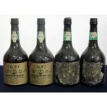 2 bts Croft Distinction Port 10 YO bottled 1974, i.n, sl bs 2 bts Croft Particular Port (aged in