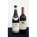 1 bt Scarpa Barbaresco 1974 Podere Barbaris ms 1 bt Casanova di Neri 1983 Brunello di Montalcino i.