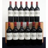 12 bts Ch. d'Angludet 2000 owc Cantenac (Margaux) Cru Bourgeois Exceptionnel, 4 hf/i.n, 8 i.n
