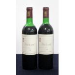 2 bts Ste Cle du Vignoble de Ch. Latour 1973 Pauillac us/ts, ms, 1 vsl glue banded