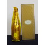 1 bt Louis Roederer Cristal 1990 oc Cellophane wrapped Golden Gift Box