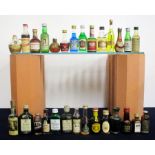 A Selection of 28 Spirit & Liqueur miniatures including:- Gordons & Tia Maria