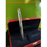 Cartier Vintage Gold Plated Ballpoint Ben & Case