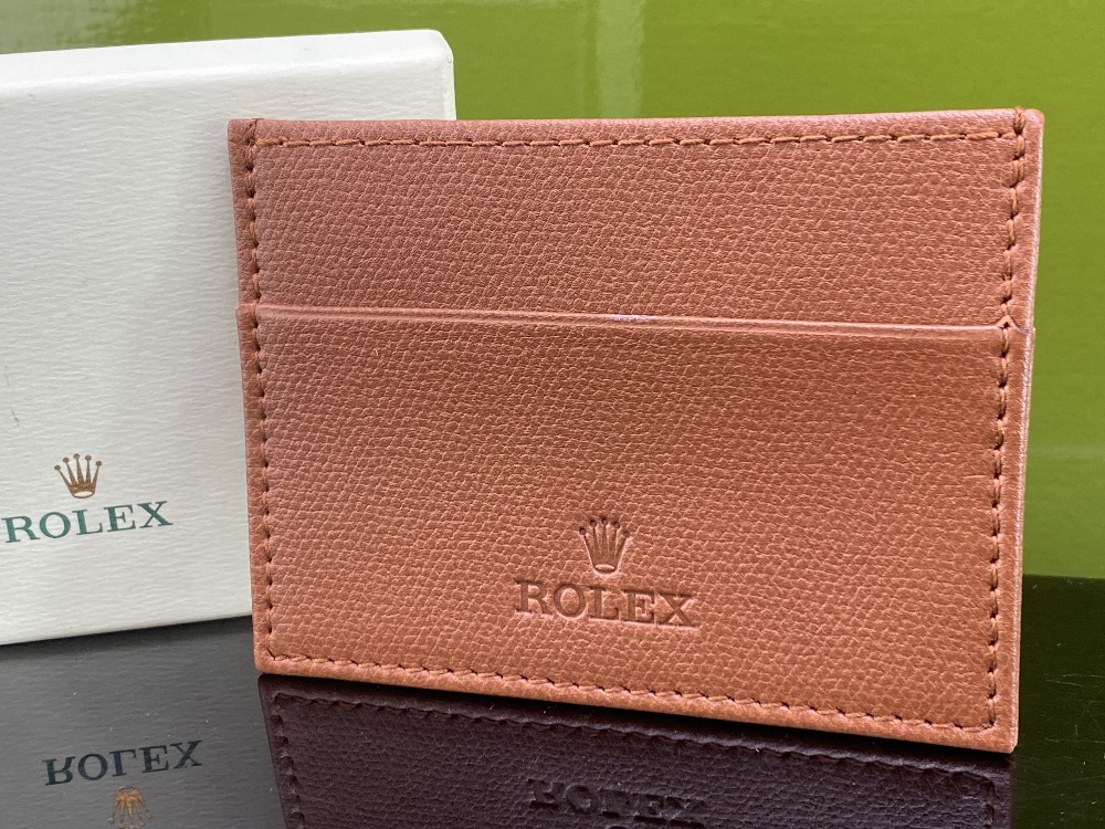 Rolex Official Merchandise Credit Card Leather Holder