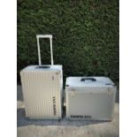 Lots now Sold Please Do not Bid-Rimowa Tropicana Aluminium 2-Wheel Trolley Case &