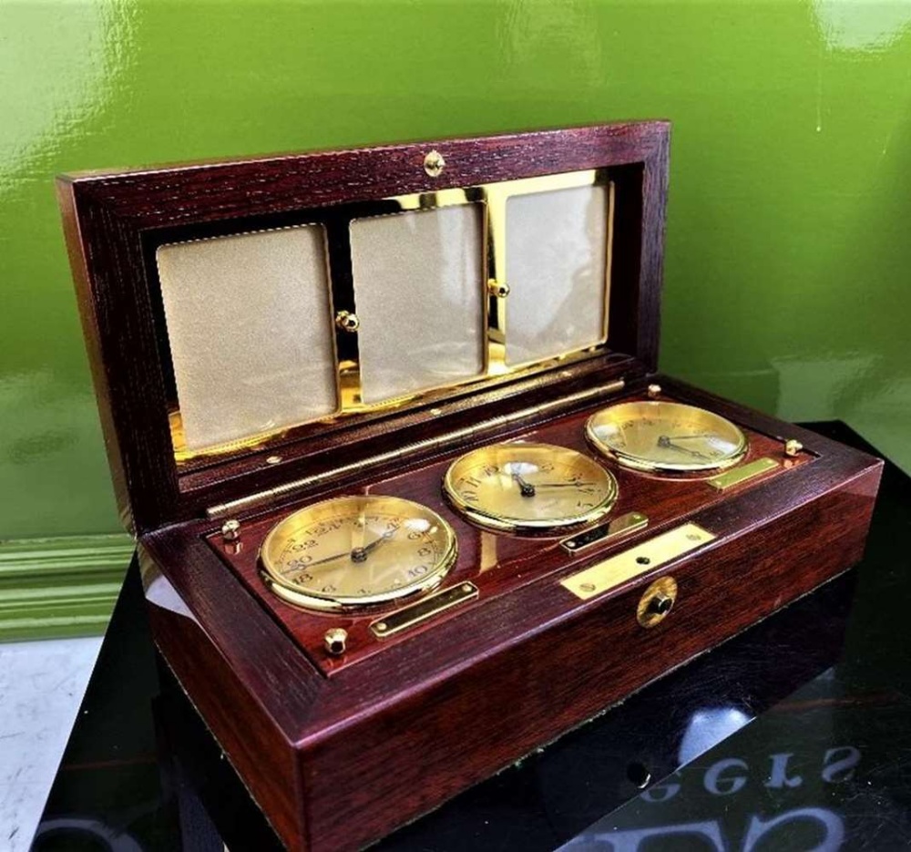 Asprey Of London World Clocks & Picture Frame Presentation